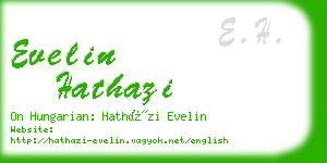 evelin hathazi business card